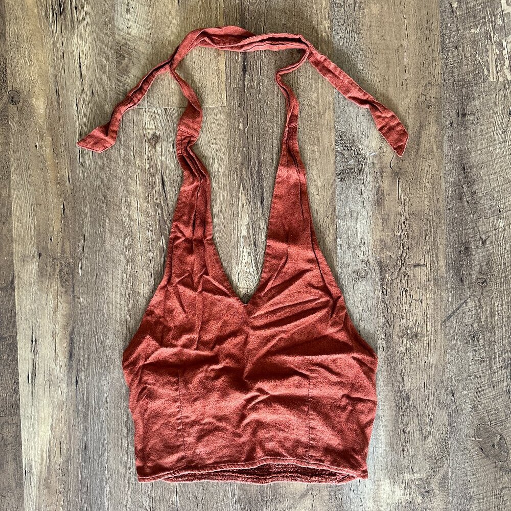 Rust Abercrombie & Fitch Halter Top